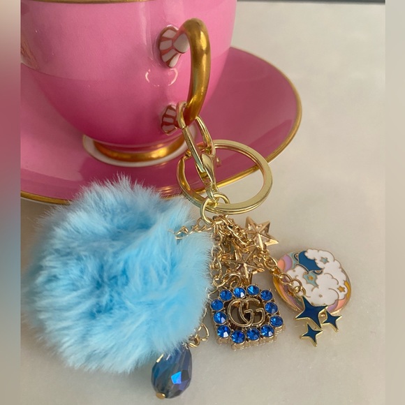 Unbranded Handmade Repurposed Luxury Bag Charm Keychain - Picture 1 of 5